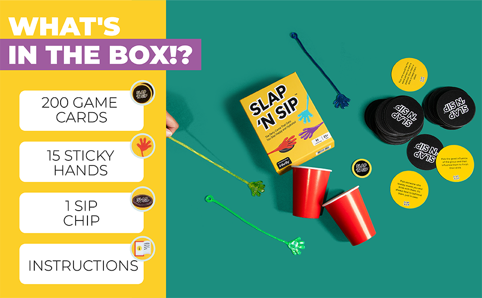 What is in the Slap ’N Sip box